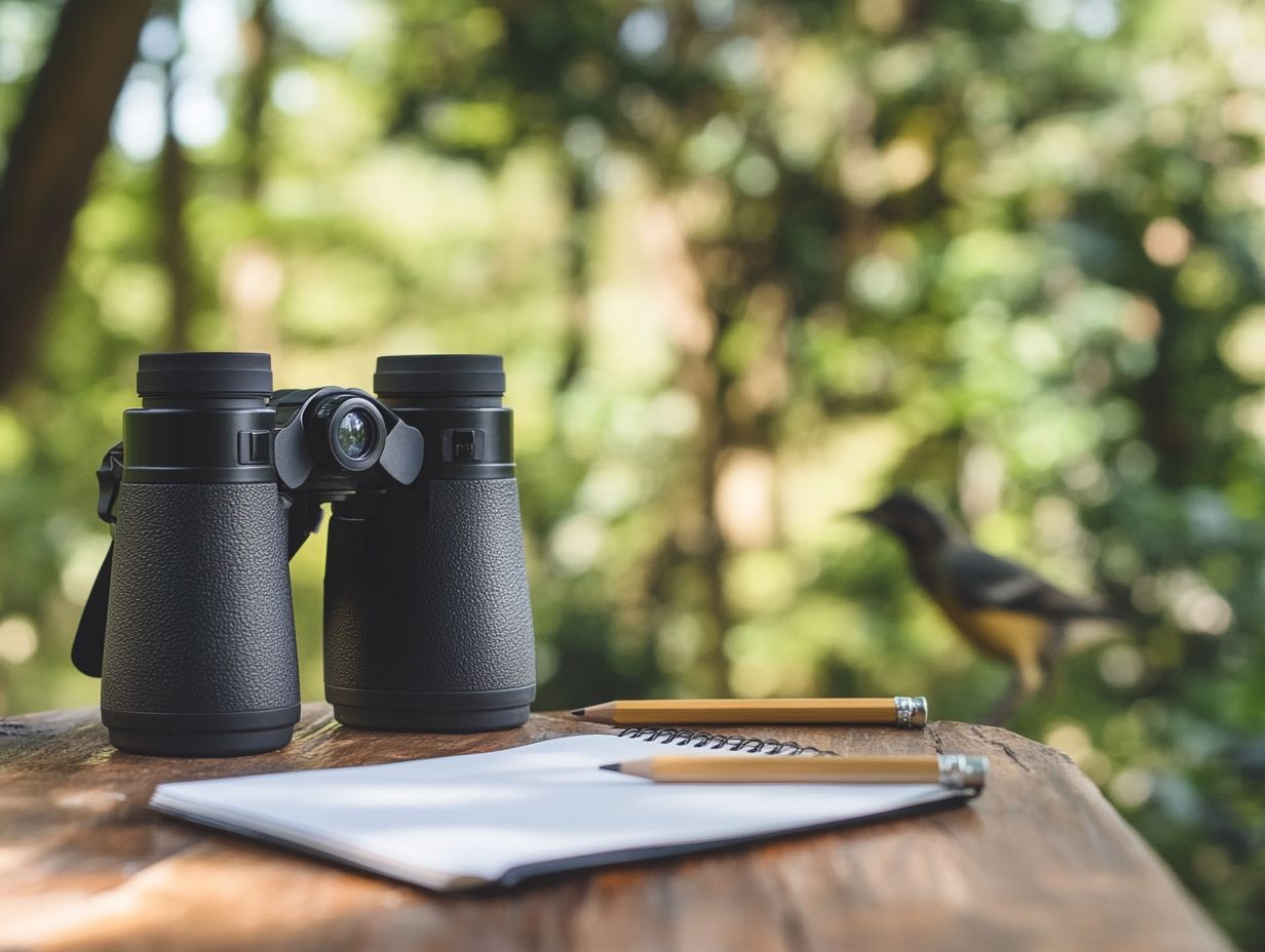 Image of Frequently Asked Questions section about binoculars for bird photography.