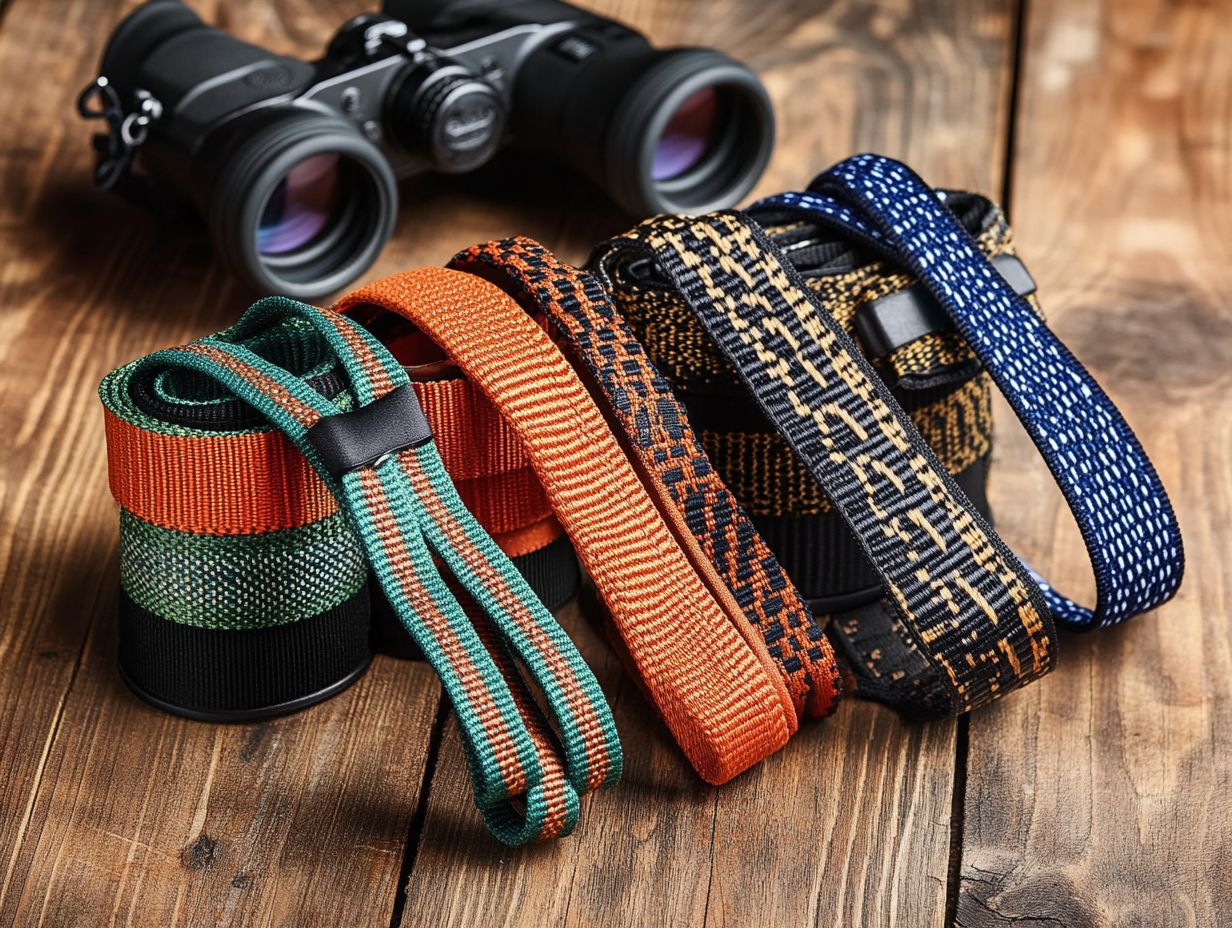 Image showing tips for maintaining and cleaning a binocular strap