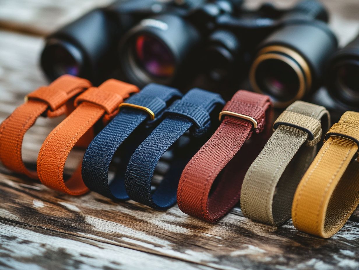 Examples of Binocular Straps with Additional Features