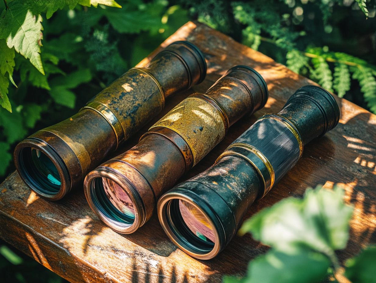 Image of top 5 binoculars for bird watching under $200.