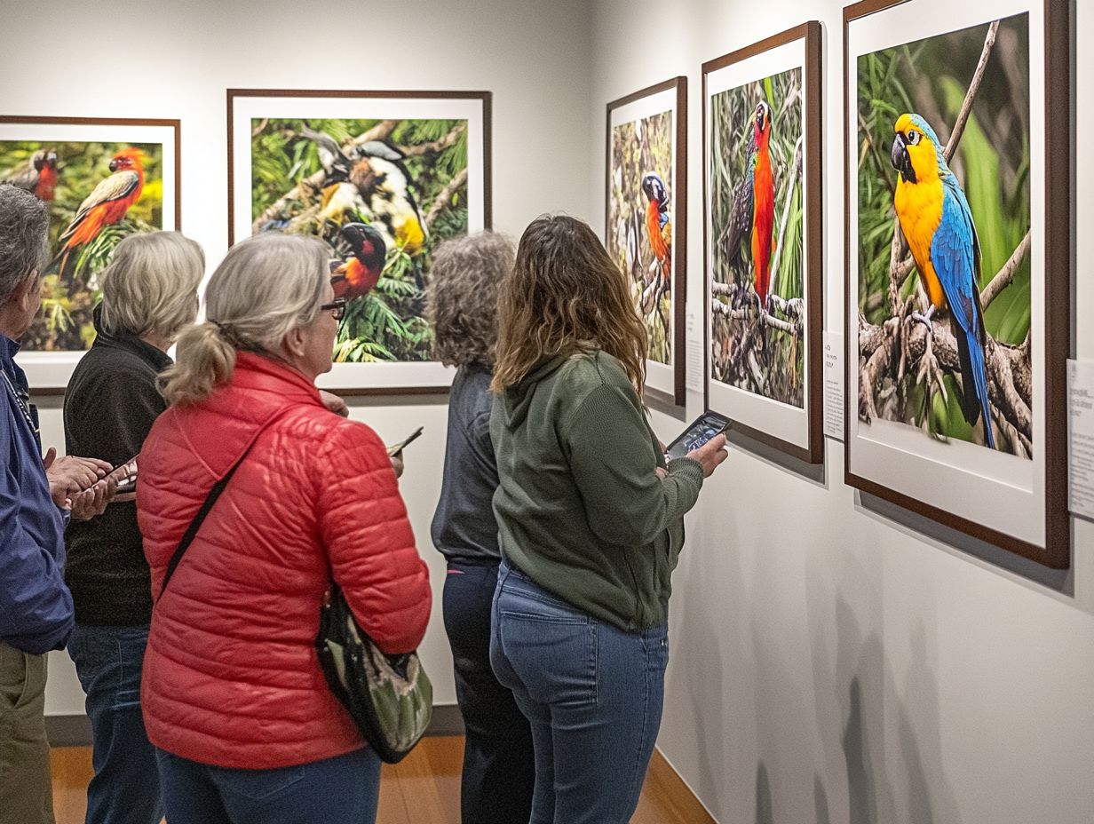 Exhibition on avian photography at the San Diego Natural History Museum