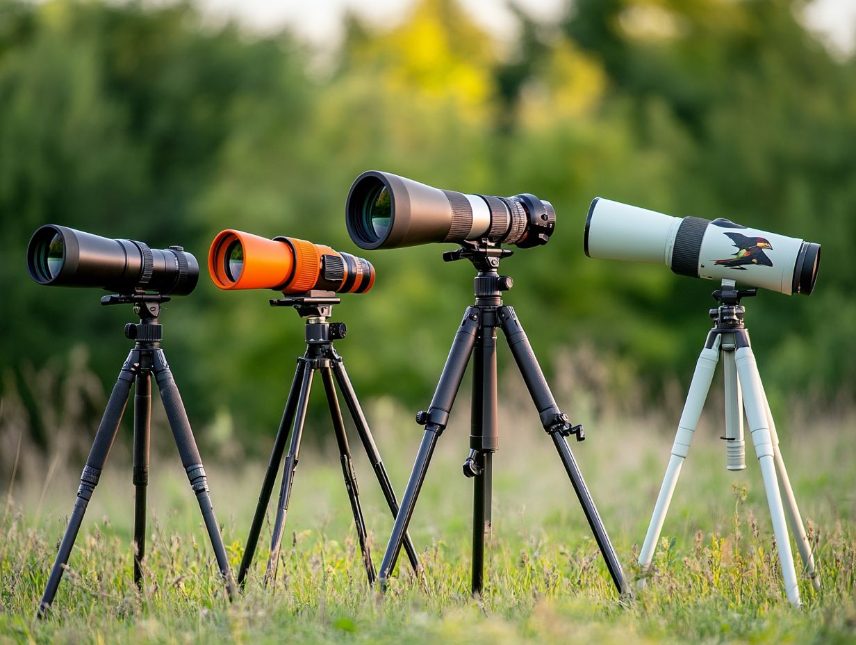 A visual guide to the top 5 spotting scopes for bird watchers in 2024