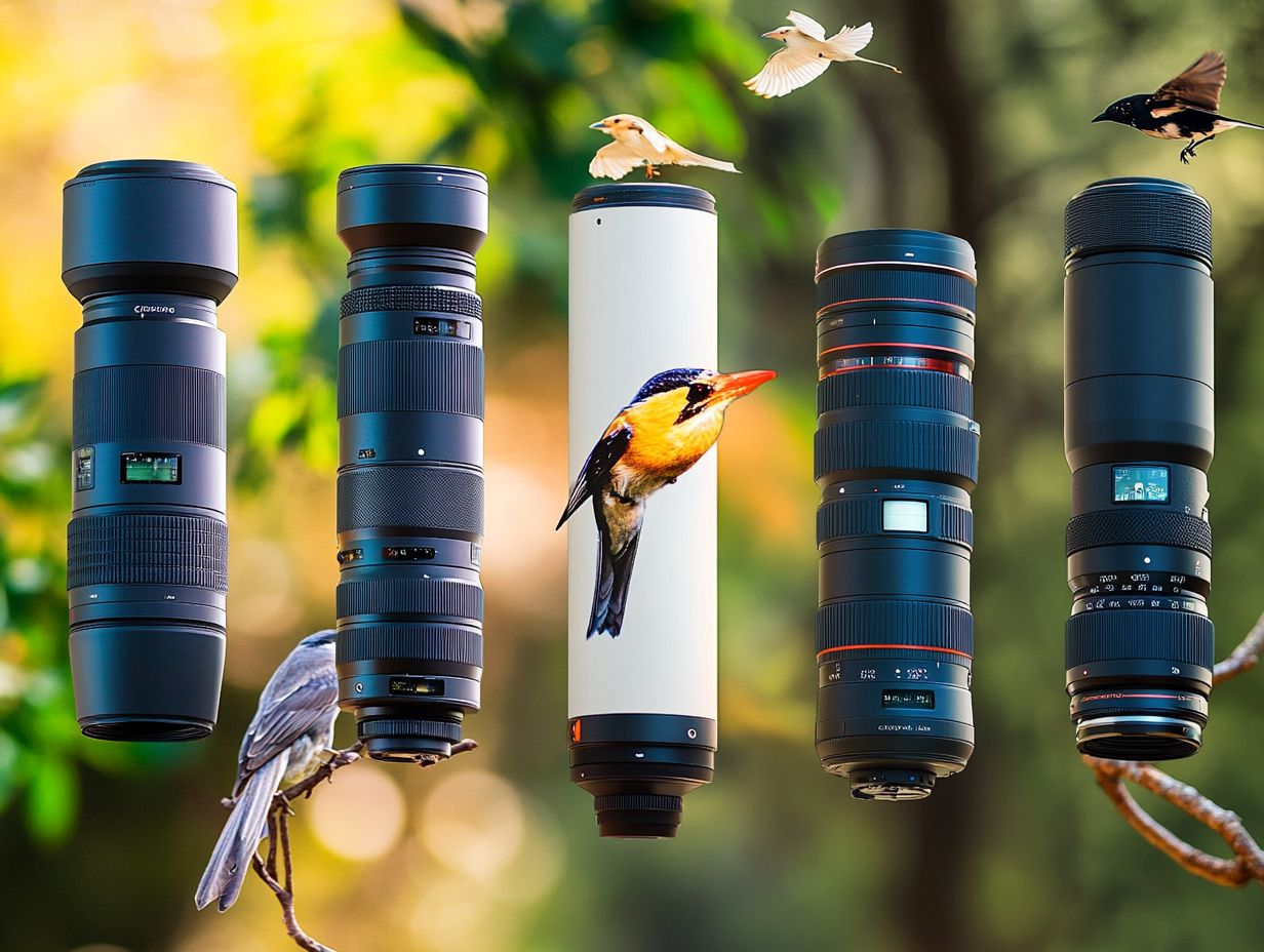 What are the top 5 telephoto lenses for bird photography?