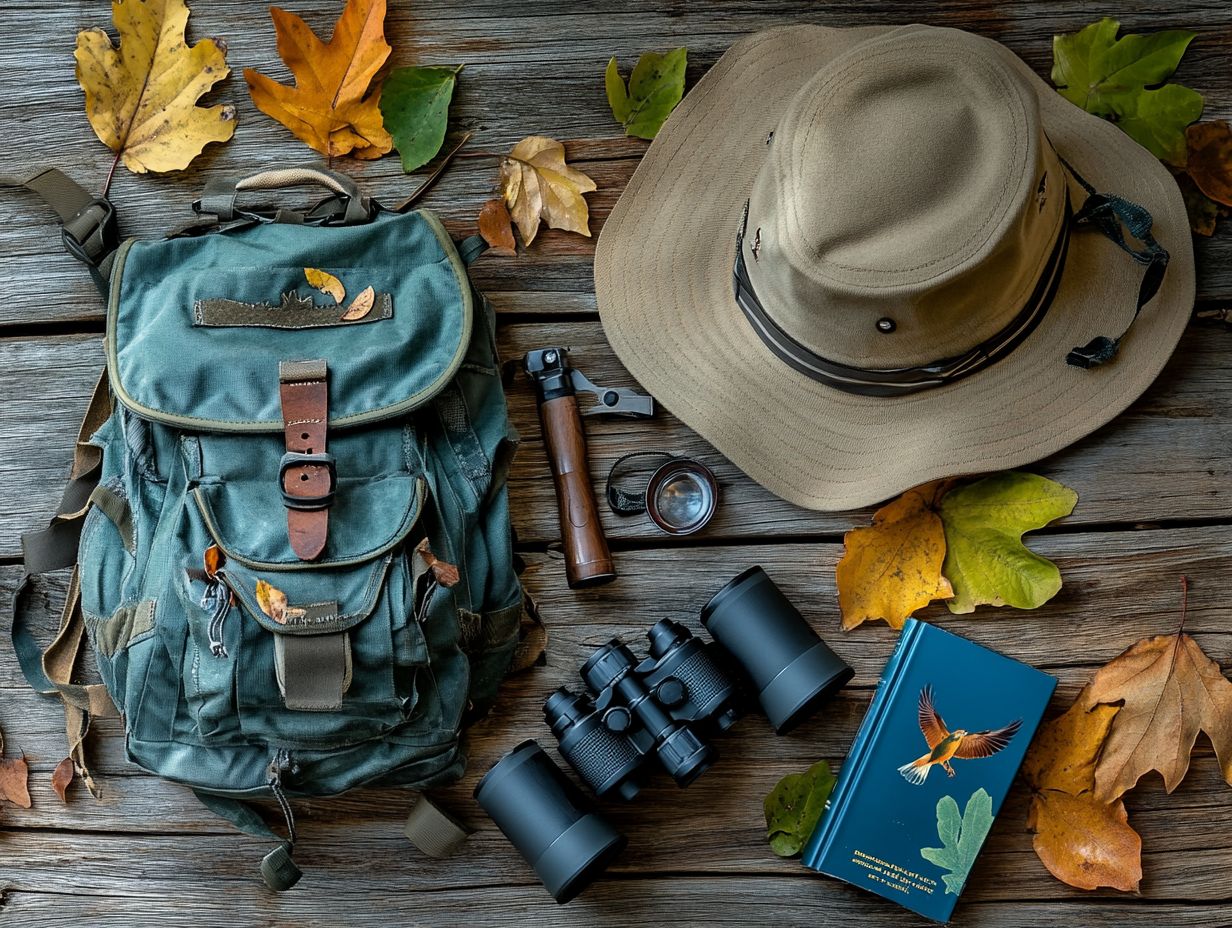 A scenic view of birders hiking