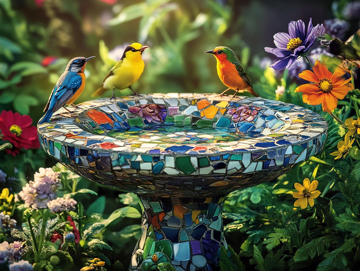 Unique bird bath ideas for small spaces