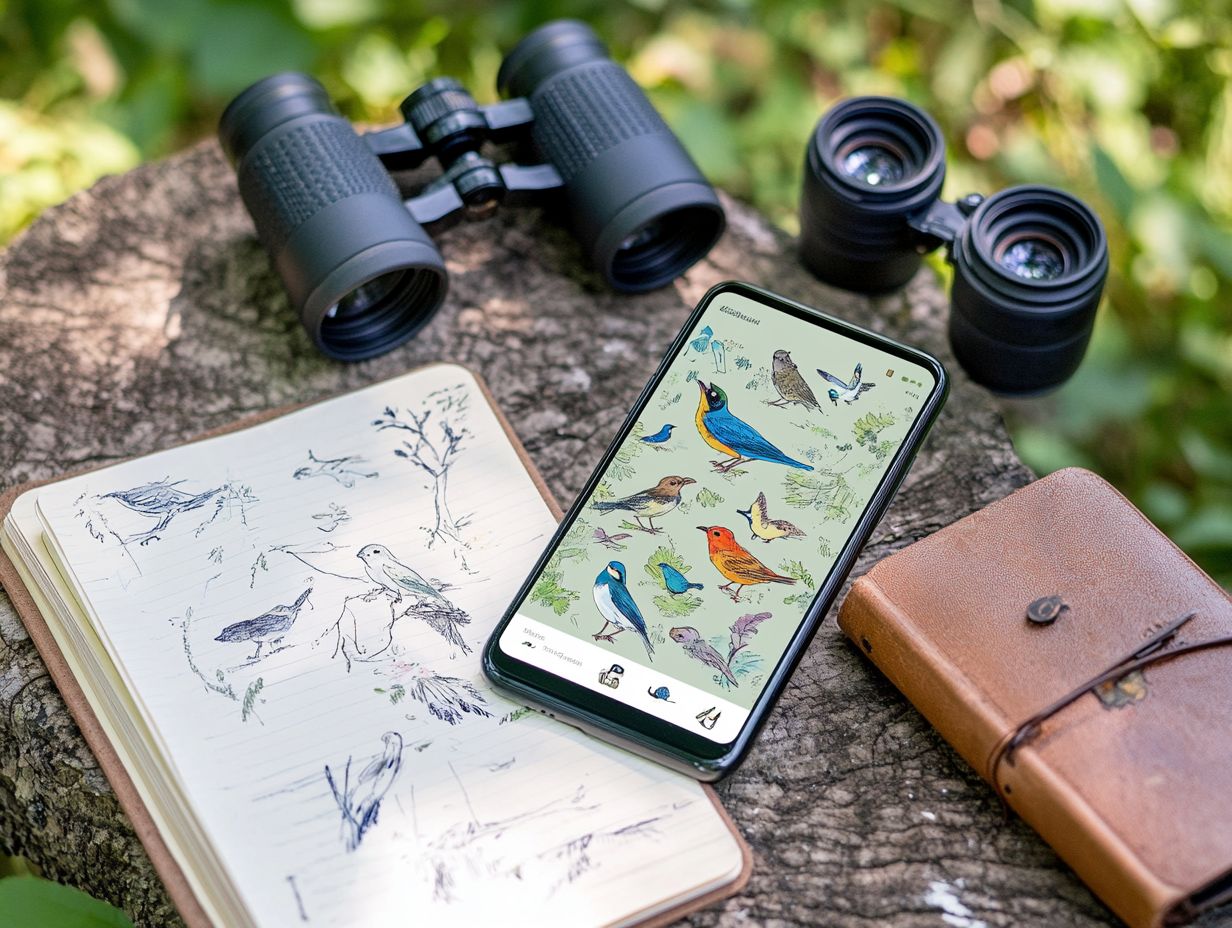 What are some unique features of top birding apps, including National Geographic and BirdsEye?