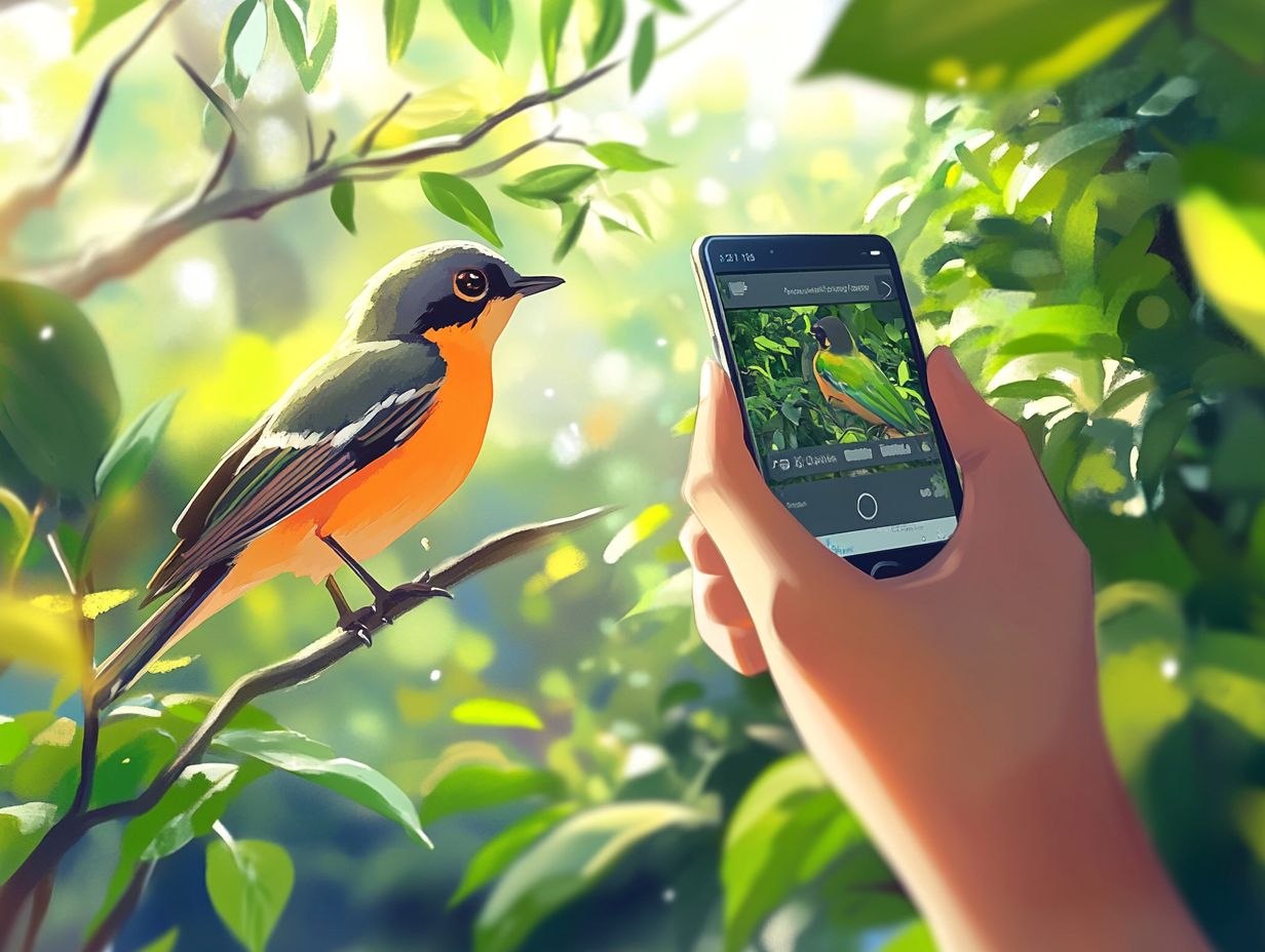 Illustrative tips for maximizing the use of birdwatching apps to enhance your experience.