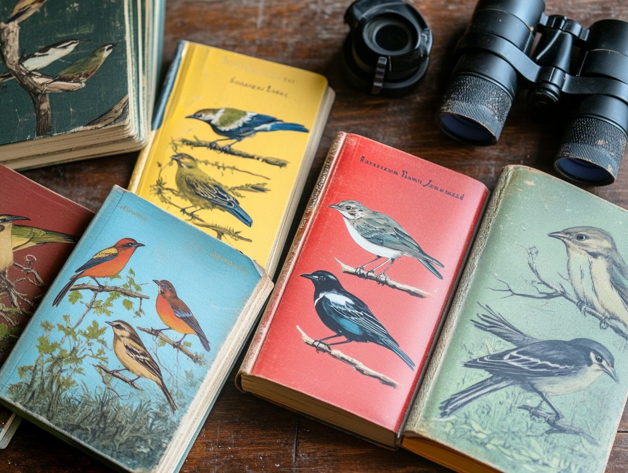 An image illustrating frequently asked questions about birding