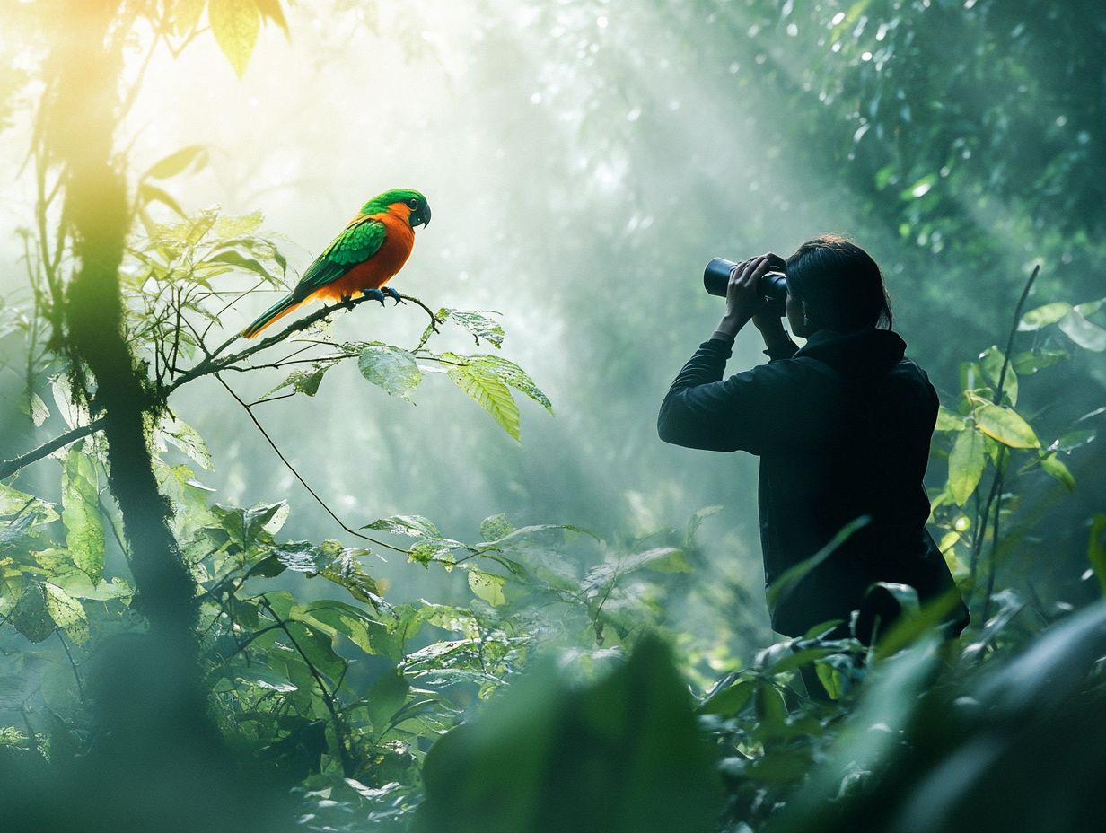 A variety of binoculars for bird watching based on personal preferences