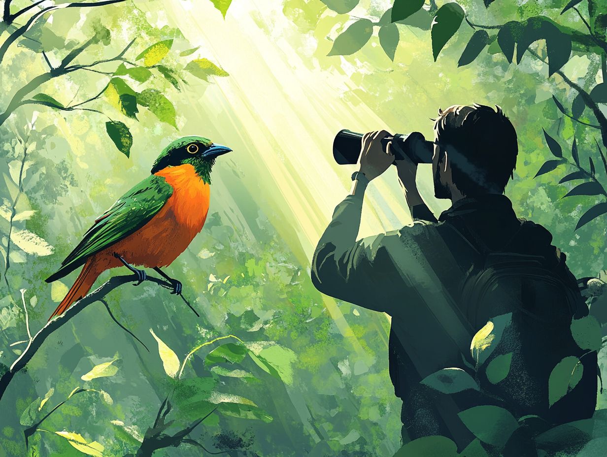 A selection of essential gear for bird watching and wildlife photography