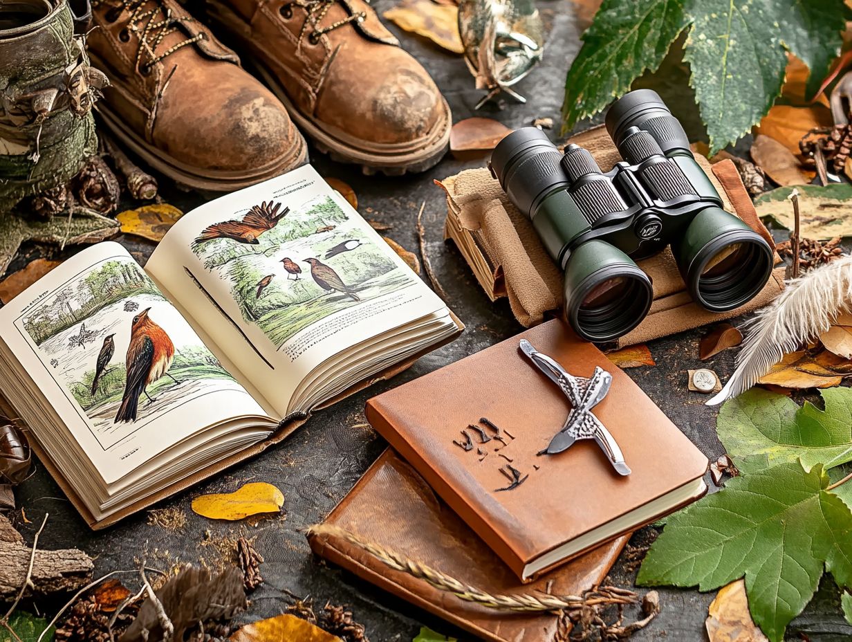 Visual guide to birdwatching essentials