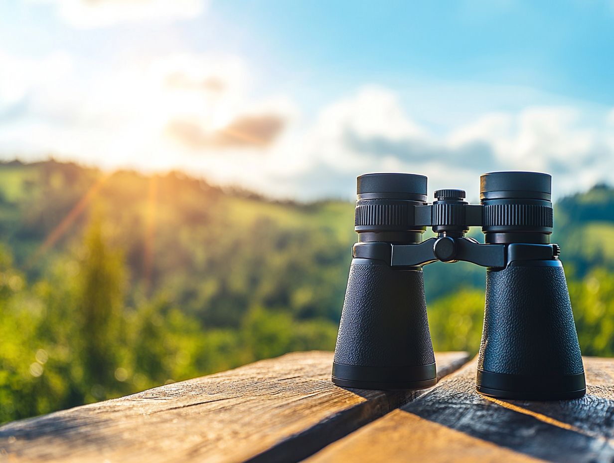 A visual guide on choosing the right binoculars for your needs.